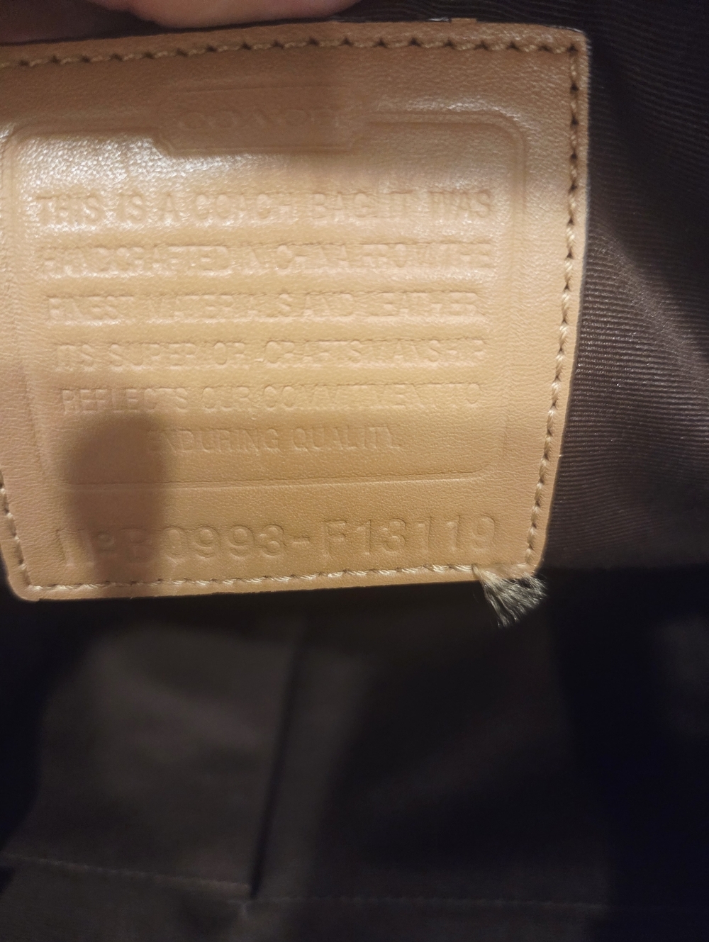 Coach Large  Khaki Signature Dome Shoulder Bag with Tan Leather Trim - Picture 7 of 9